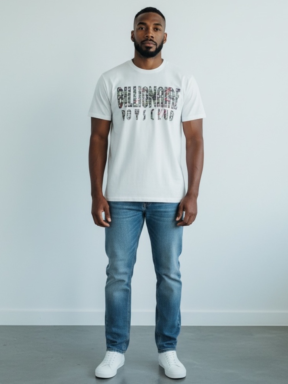 Billionaire Boys Club Men’s Sz L White Constellations Tee Shirt Logo Crewneck